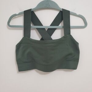 Athleta military green sports bra. Size large. 28 waistband